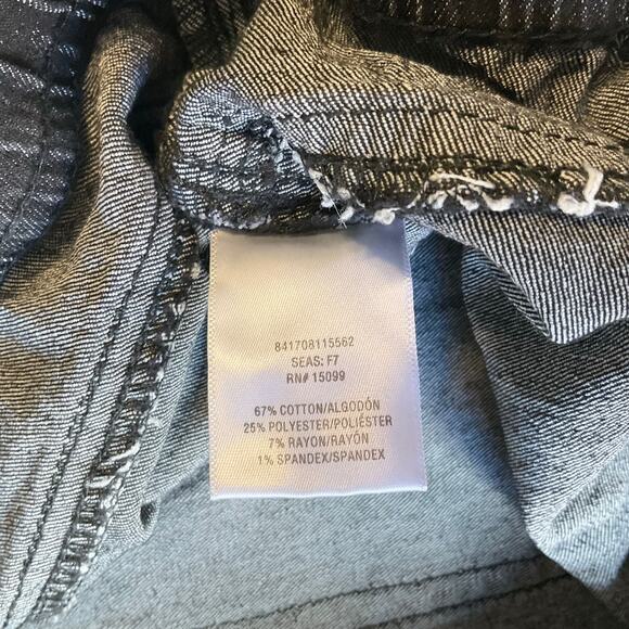 Bongo Women PullOn Jeggings size L Black Mid Rise Stretch - Picture 7 of 10